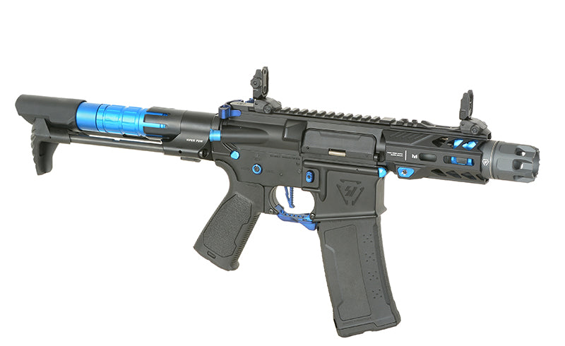 Strike industries 4" Raiders Competition PDW AEG Riffel, GEN-2 - Blå