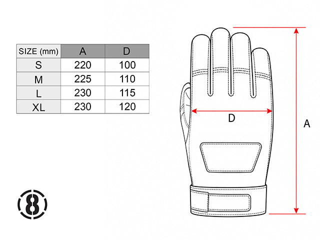 Tactical Gloves type C (Size XL) - Tan