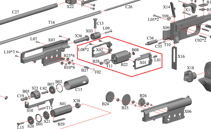 Short Motor til M1918 BAR