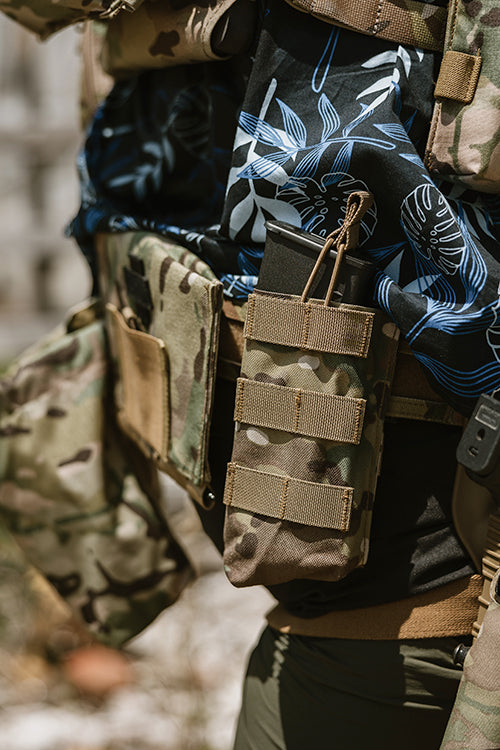 Open Top Single 7.62x39 AK Mag Pouch - Multicamo