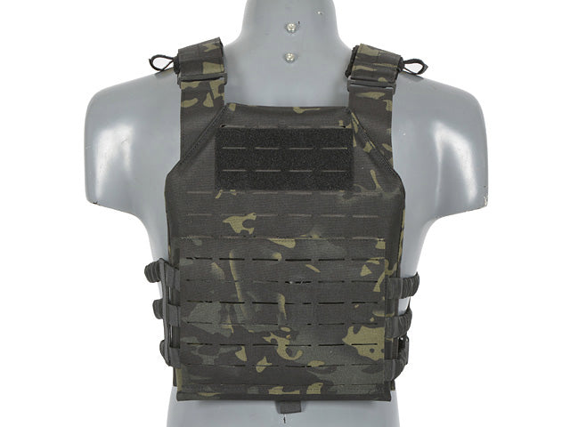 Laser-Cut “Buckle Up" Assault Plate Carrier with AR15/AK Magazine Pouch — MB