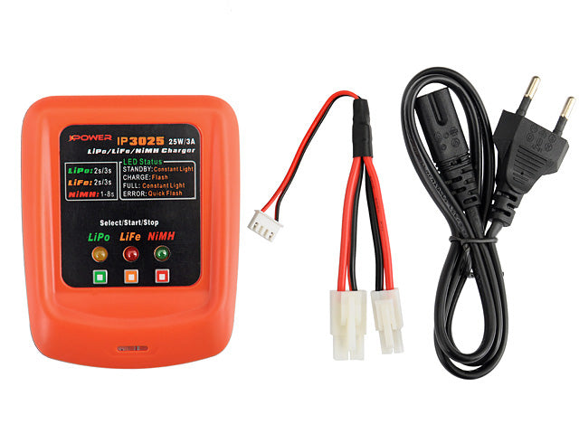 Oplader IP3025 - LiPo/LiFe/NiMH 25W/3A