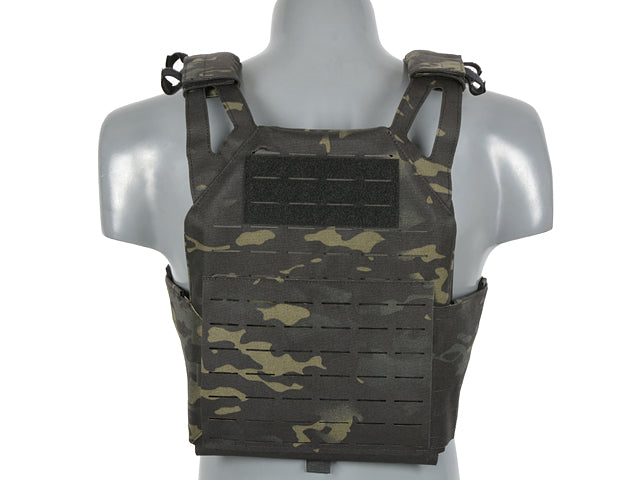 Laser-Cut “Buckle Up" Operator Plate Carrier with AR15/AK Magazine Pouch — MB