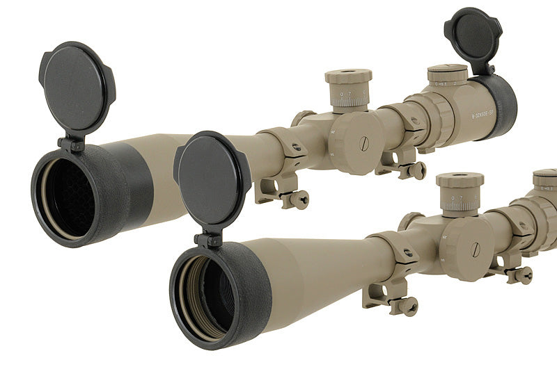 Anti-Reflection Glas Cover til 50mm Riflescope - Sort