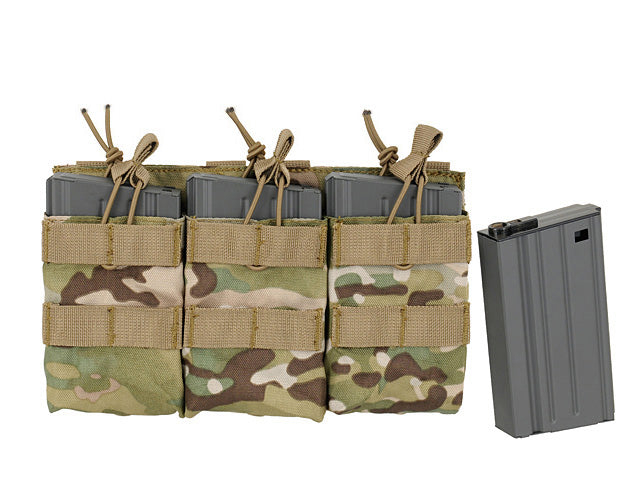 Triple Open Top 7.62 Mag Pouch - Multicamo