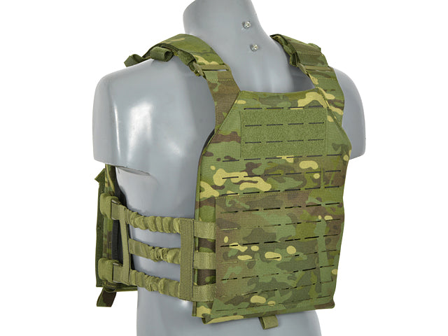 Laser-Cut “Buckle Up" Assault Plate Carrier with AR15/AK Magazine Pouch — MT