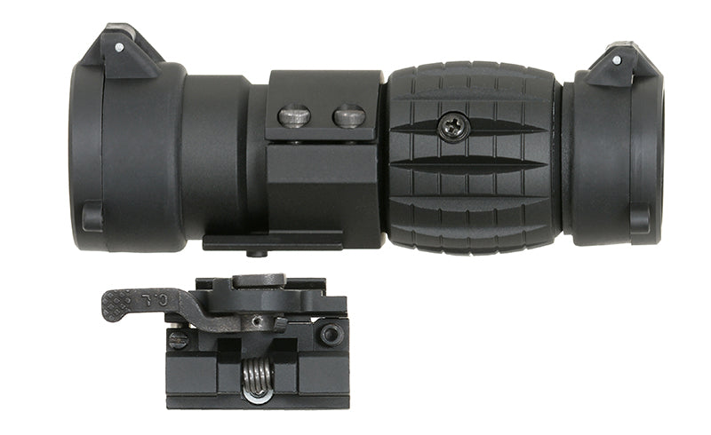 Tactical 3X Magnifier with Flip to Side Mount - Black
