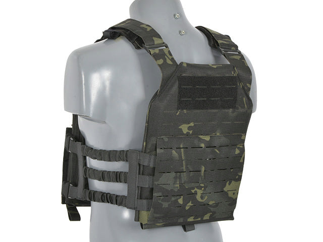 Laser-Cut “Buckle Up" Assault Plate Carrier with AR15/AK Magazine Pouch — MB