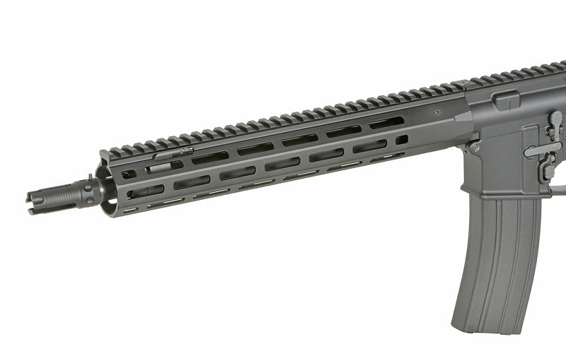 WE13 DSG 13" M4/AR-15 Knight's Armament Airsoft Riffel, 50 RPS, ETU - Sort