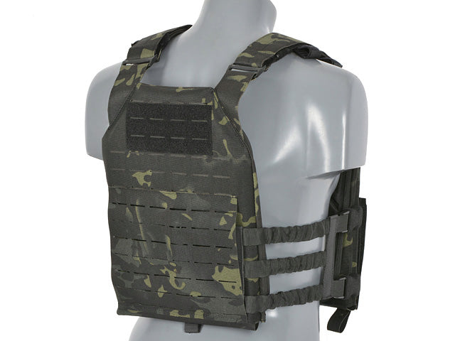 Laser-Cut “Buckle Up" Assault Plate Carrier with AR15/AK Magazine Pouch — MB