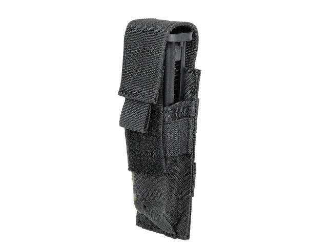Single pouch for pistol magazines - multicamo black