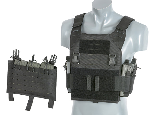 Laser-Cut “Buckle Up" Recon Plate Carrier with AR15/AK Magazine Pouch