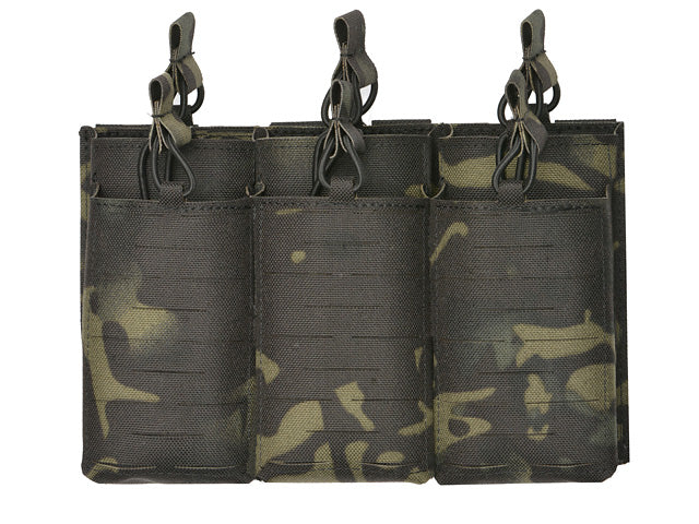 Laser-Cut Panel with 6 AR15/AK Magazine Pouches - MB