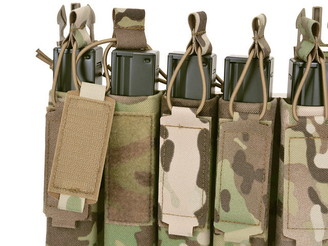 MP5 5-Magazine Pouch, Buckle-Up, Laser-Cut - Multicamo