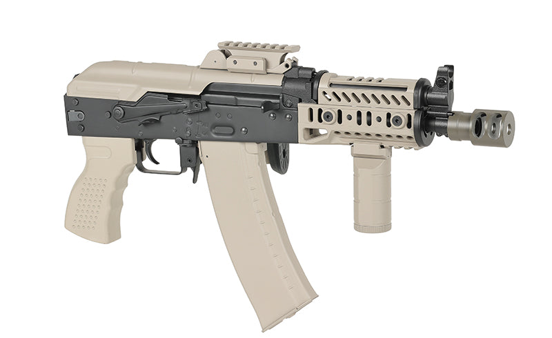 CM.113B AKSU Taktisk Riffel Replica med Eshooter ETU, GEN-2 - Tan