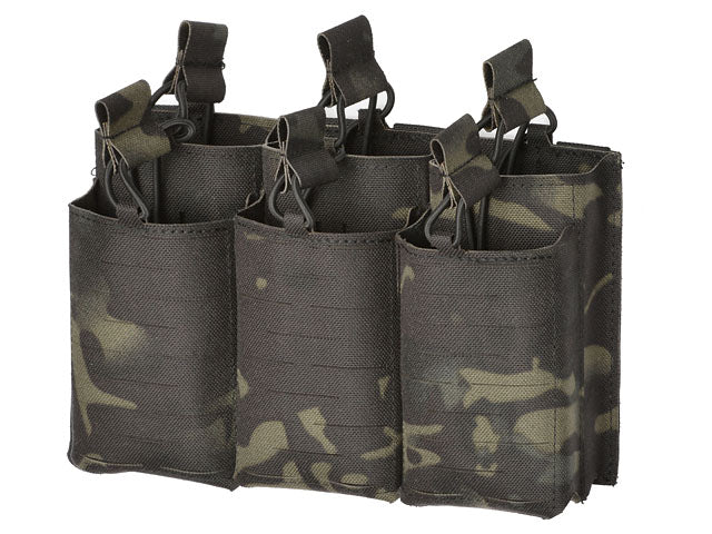 Laser-Cut Panel with 6 AR15/AK Magazine Pouches - MB