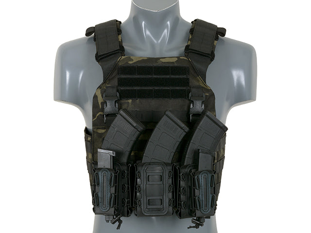 Soft Shell Rifle 5,56 Mag Pouch with MOLLE Clips - Black