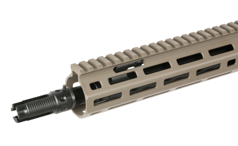WE13 DSG 9,5" M4/AR-15 Knight's Armament Airsoft Riffel, 50 RPS, ETU - TAN