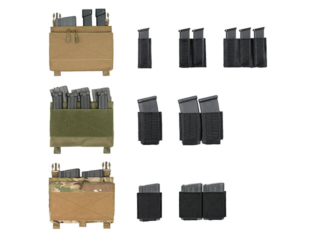 Plate Carrier Triple AR-15/M4 Magazine Insert - Black