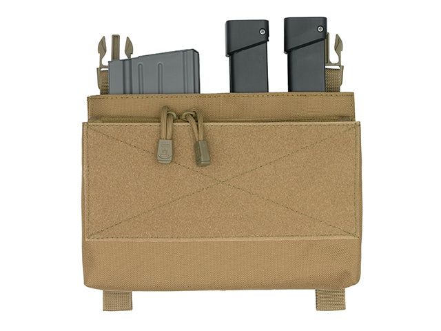 Plate Carrier Double Pistol Magazine Insert - Black