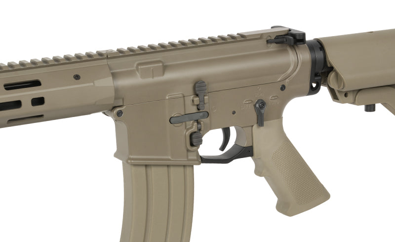 WE13 DSG 13" M4/AR-15 Knight's Armament Airsoft Riffel, 50 RPS, ETU - Tan