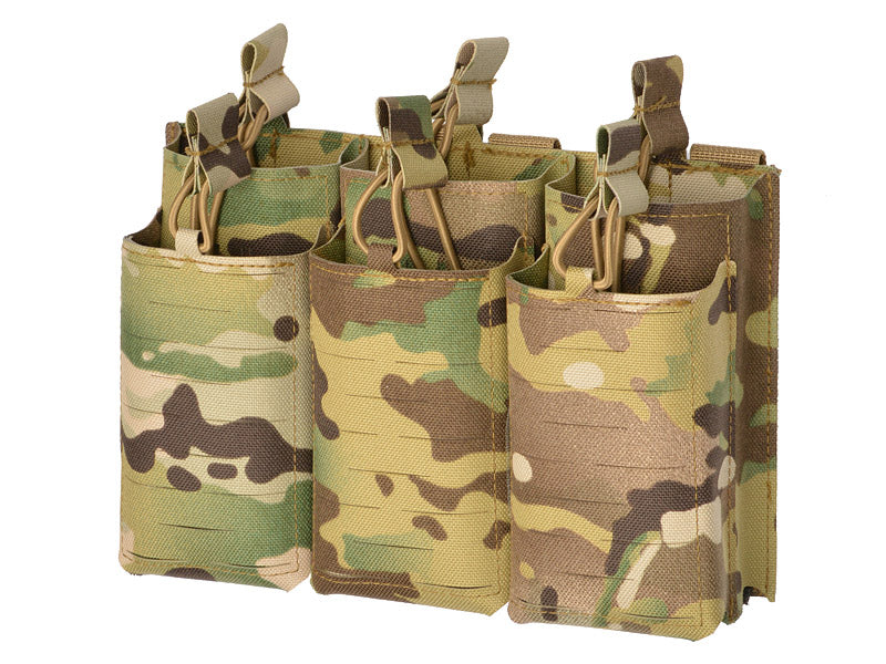 Laser-Cut Panel with 6 AR15/AK Magazine Pouches - Multicamo