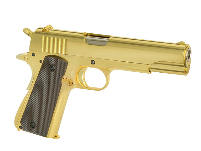 1911 pistol replica with Gas Blowback (GBB) - Gold