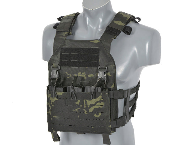 Laser-Cut “Buckle Up" Assault Plate Carrier with AR15/AK Magazine Pouch — MB