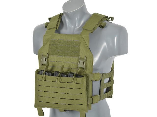 Laser-Cut “Buckle Up" Assault Plate Carrier with AR15/AK Magazine Pouch
