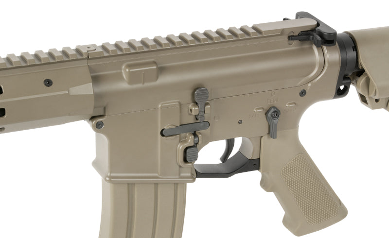 WE13 DSG 9,5" M4/AR-15 Knight's Armament Airsoft Riffel, 50 RPS, ETU - TAN