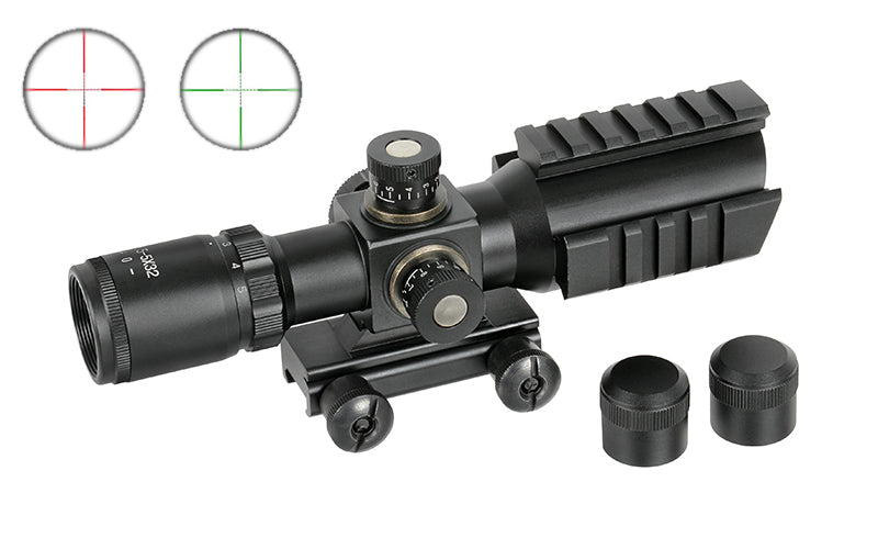 1.5-5x32 Riflescope w/ Integrated Mount, Rails - Black