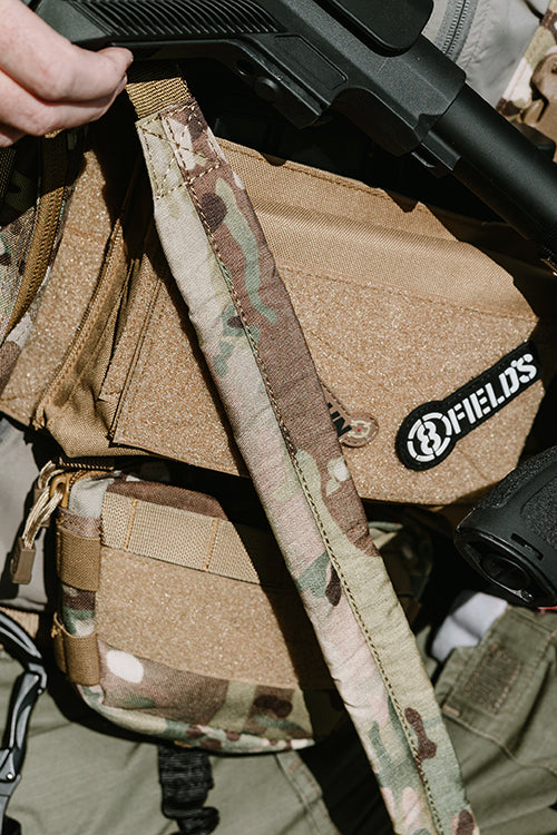 Drop Down Under Zip Pouch for Plate Carrier - Multicamo