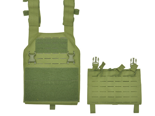 Laser-Cut “Buckle Up" Assault Plate Carrier with AR15/AK Magazine Pouch — MT