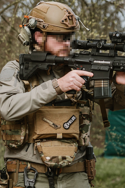 Drop Down Under Zip Pouch for Plate Carrier - Multicamo