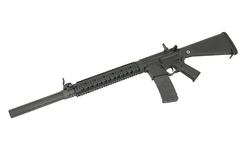 Adjustable fixed kolbe til SR-25/AR-15/M4 - Sort