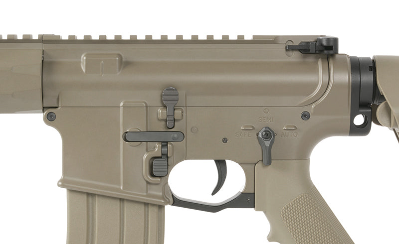 WE13 9,5" M4/AR-15 Knight's Armament Airsoft Riffel, 30 RPS, ETU - TAN