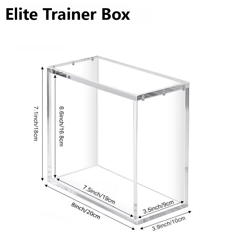 Akryl Display Box til Pokémon Elite Trainer Box (ETB) med UV-beskyttelse