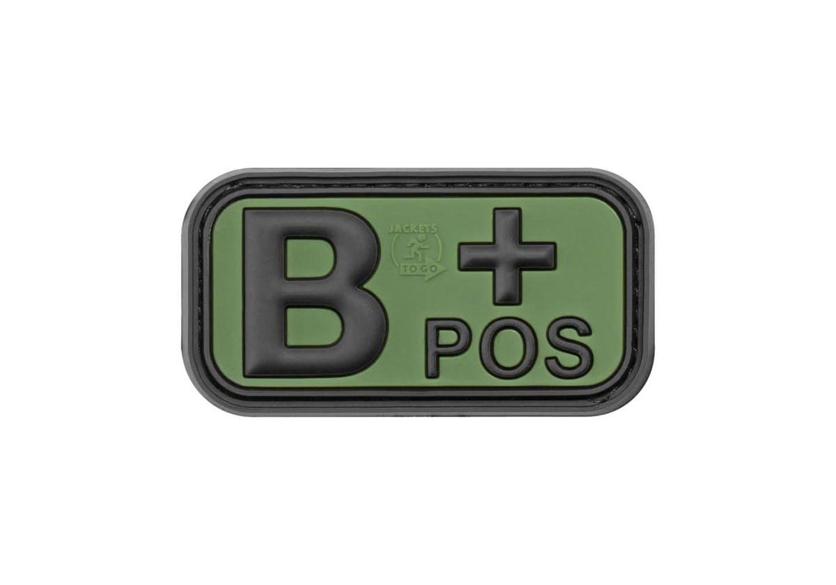JTG Bloodtype gummipatch B Pos