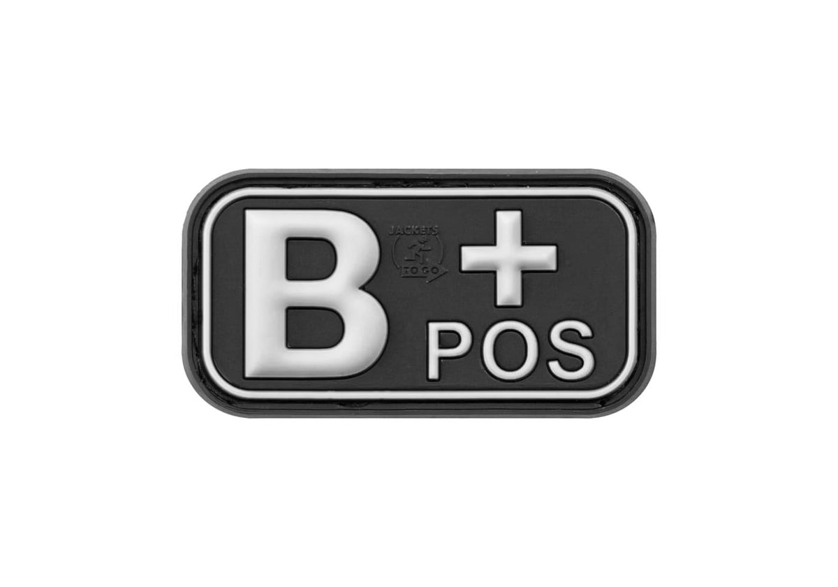 JTG Bloodtype gummipatch B Pos