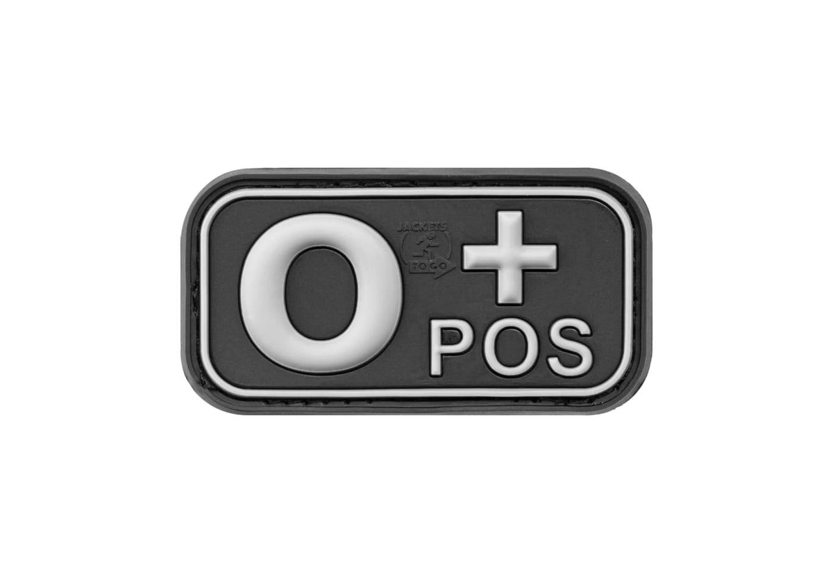JTG Bloodtype gummipatch 0 Pos