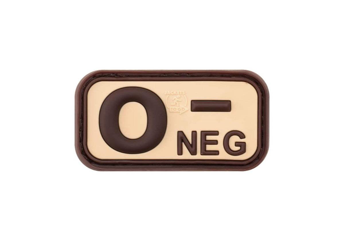 JTG Bloodtype gummipatch 0 Neg