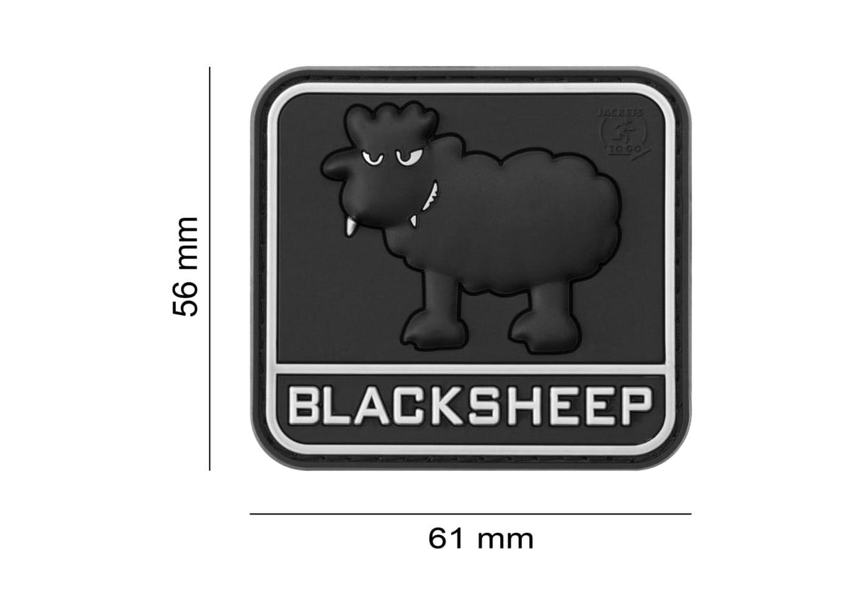 JTG Sort Sheep gummipatch