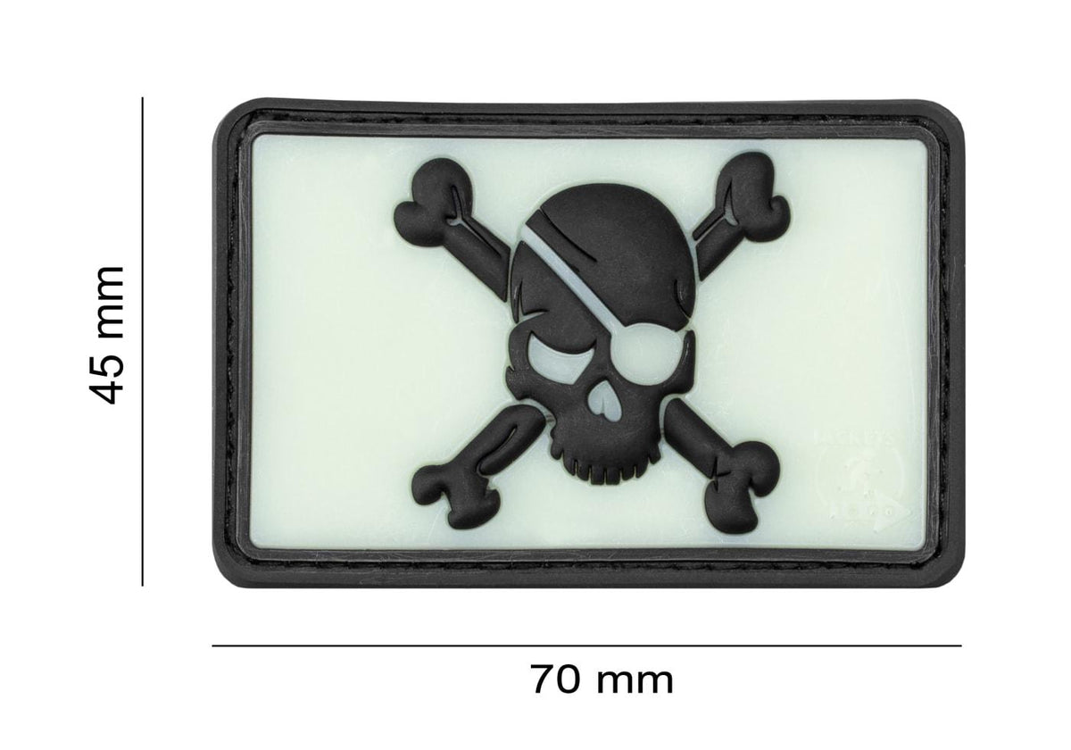 JTG Pirate Skull gummipatch