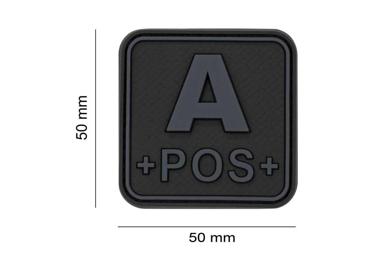 JTG Bloodtype Square gummipatch A Pos