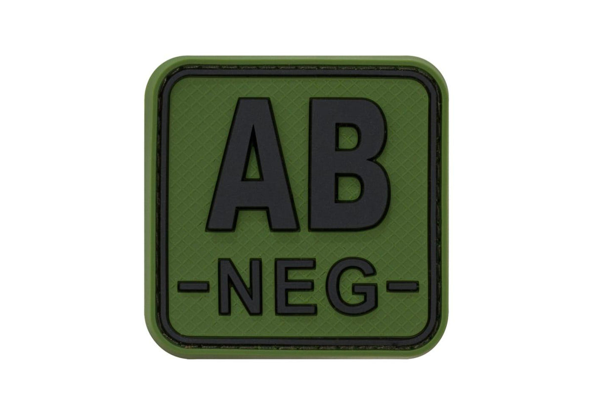 JTG Bloodtype Square gummipatch AB Neg