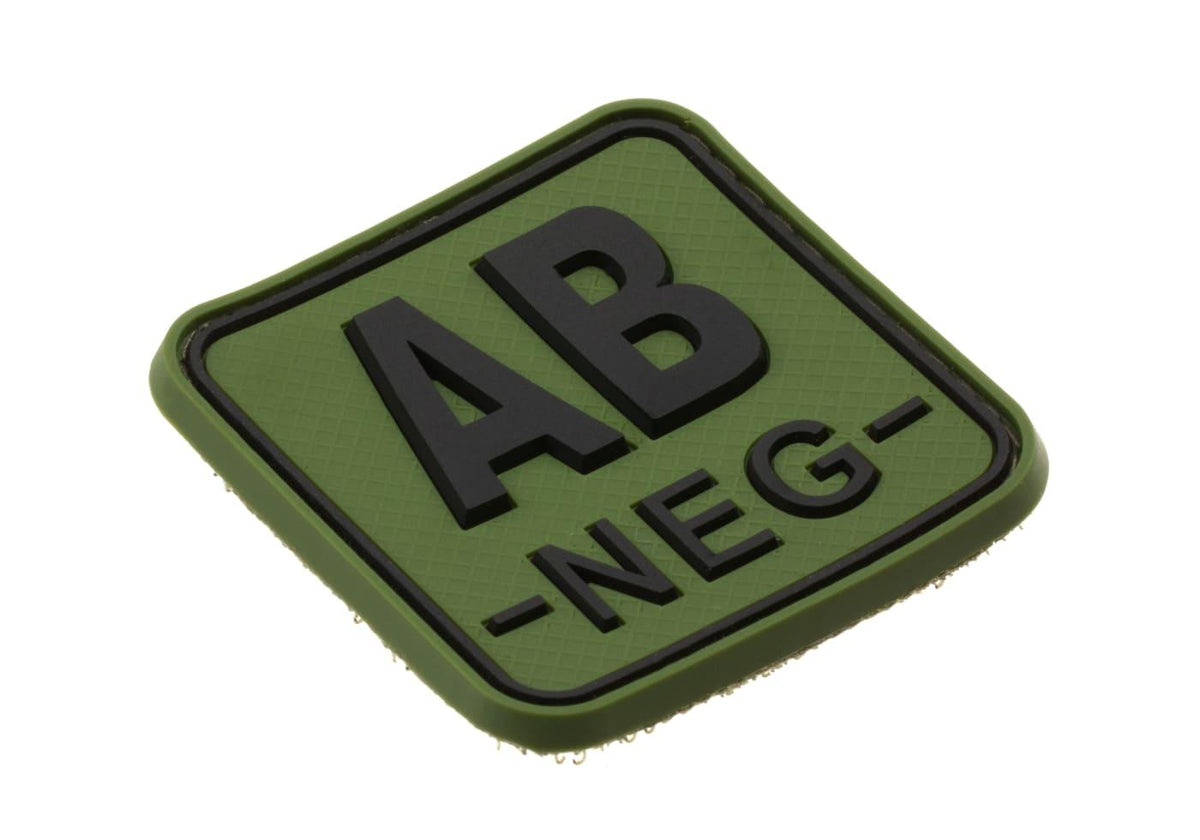 JTG Bloodtype Square gummipatch AB Neg