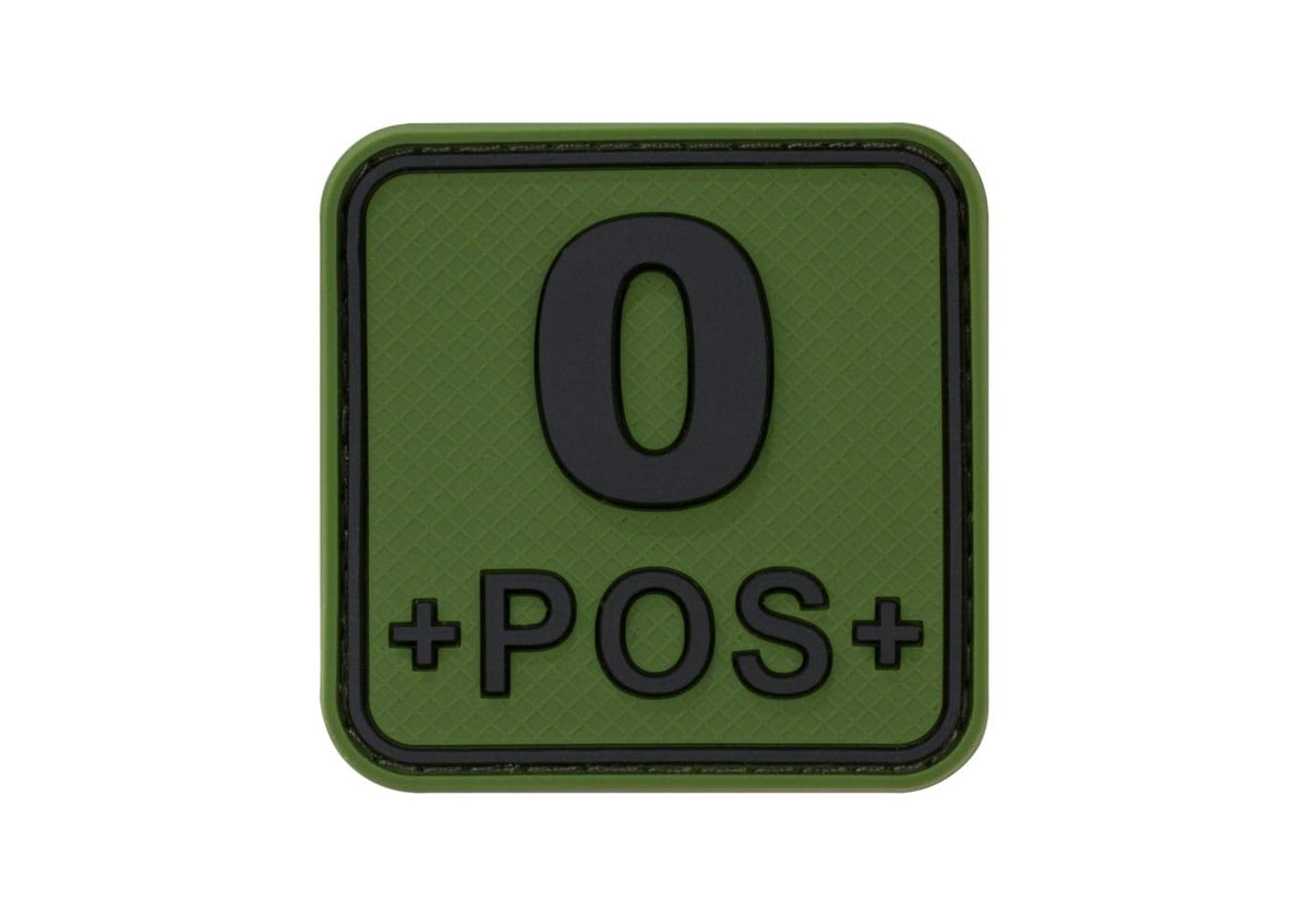JTG Bloodtype Square gummipatch 0 Pos