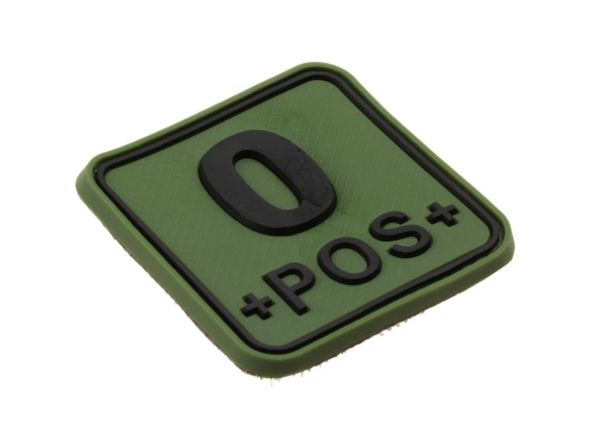 JTG Bloodtype Square gummipatch 0 Pos