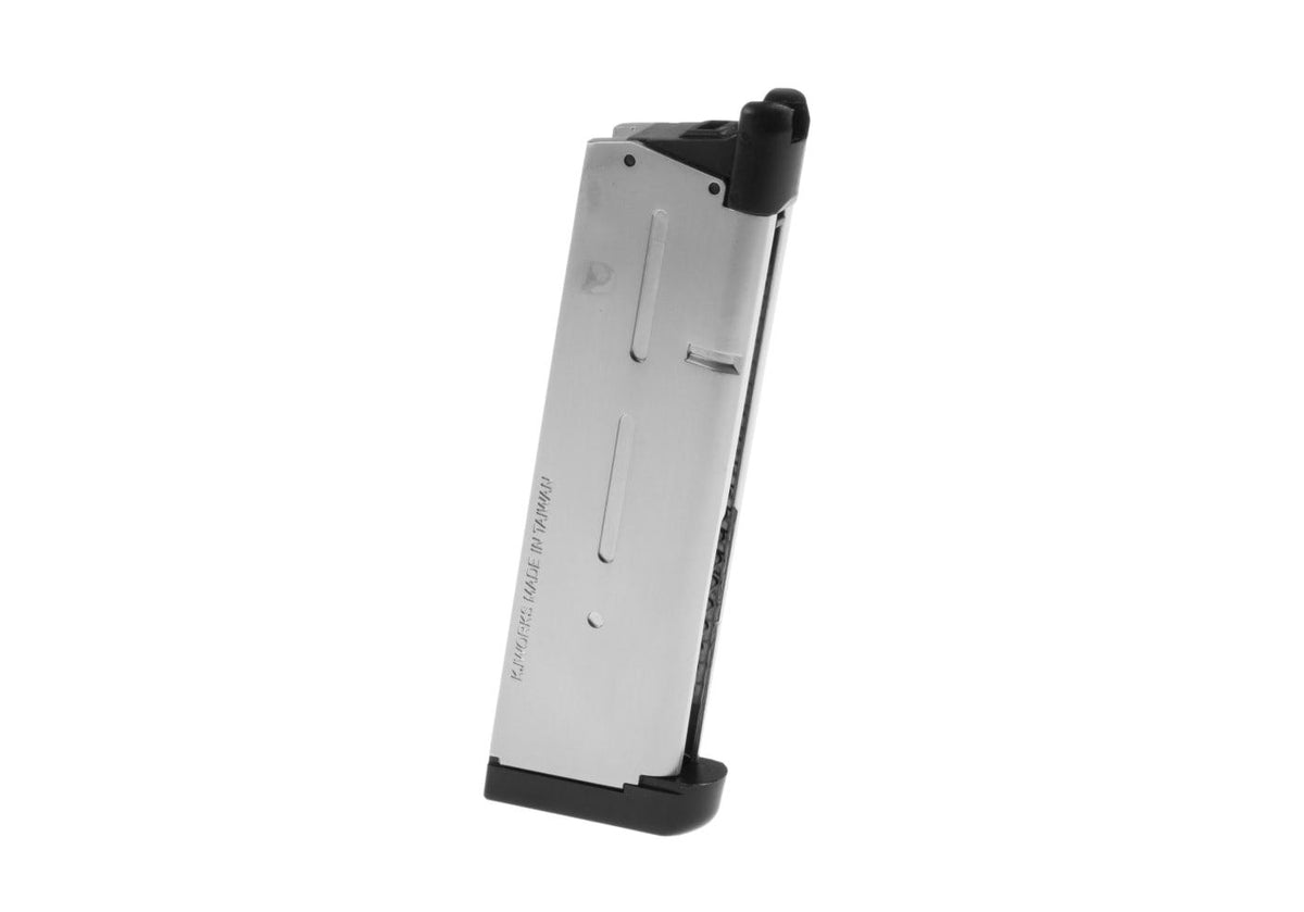 KJ Works Magazin M1911 MEU GBB 24rds - Sølv