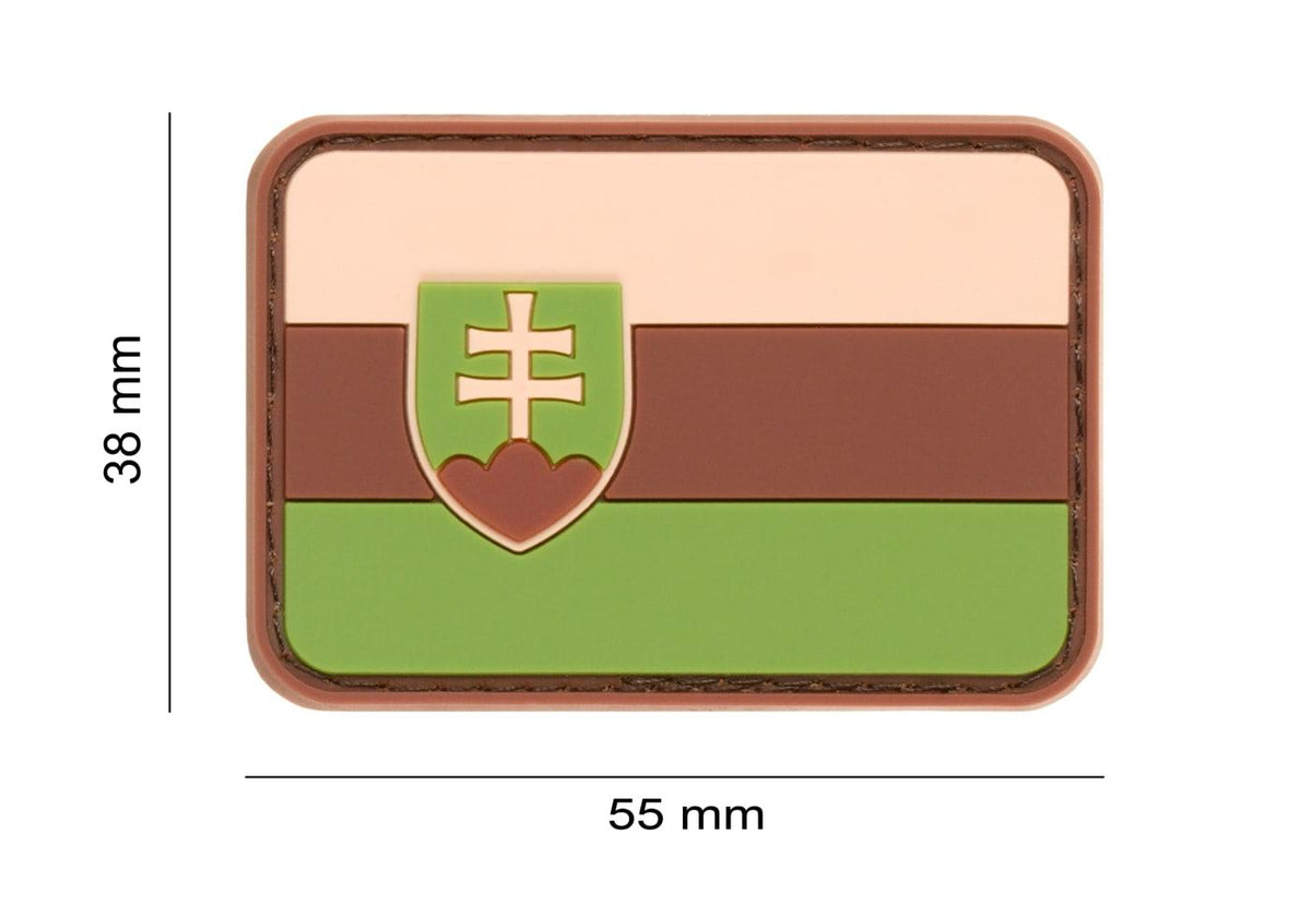 JTG Slovakia Flag gummipatch - Grøn